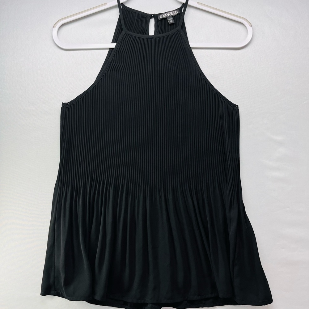 Express Black Halter Blouse‎